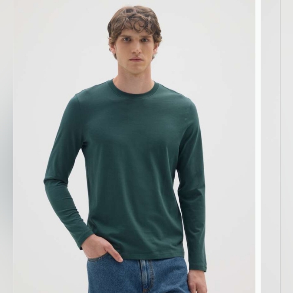 OVS,Forest Green ,Long Sleeve,Men's Shirt, Size Small